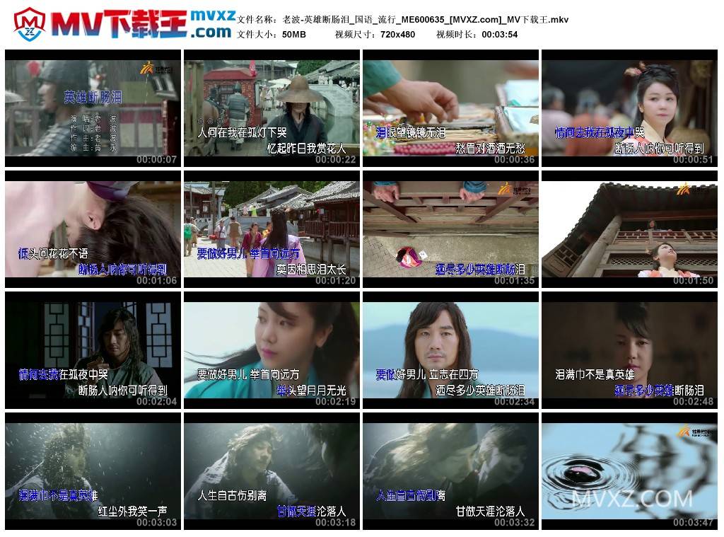 老波-英雄断肠泪_国语_流行_ME600635